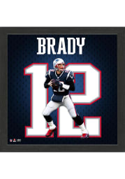 New England Patriots Tom Brady Patriots Impact Jersey Picture Frame