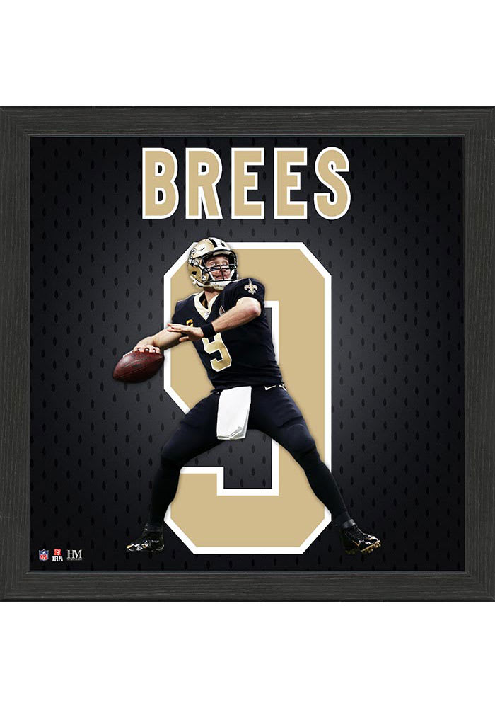 New Orleans Saints Drew Brees Impact Jersey Picture Frame