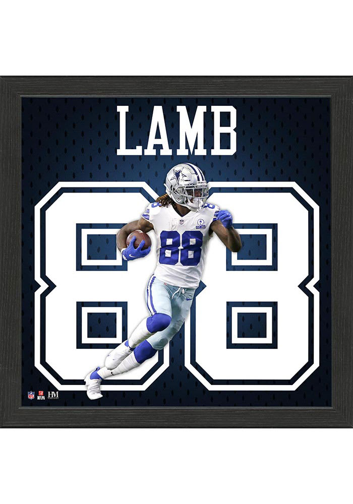 CeeDee Lamb Dallas Cowboys Highland Mint 13'' x 13'' Impact Jersey Framed  Photo