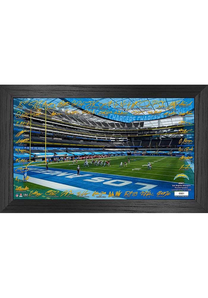 Los Angeles Chargers 2021 Signature Gridiron Collection Picture Frame