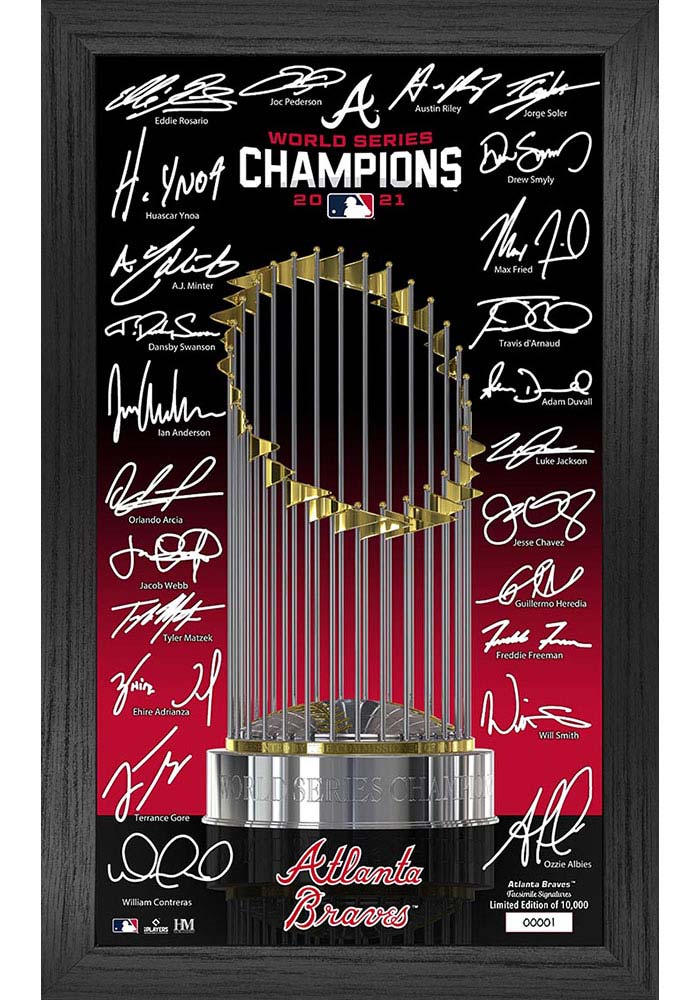 Atlanta Braves 2021 World Series Champions Trophy Picture Frame