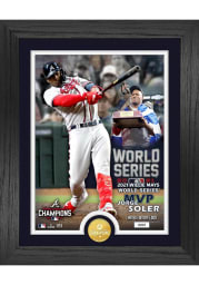 Atlanta Braves 2021 World Series Champions MVP Bronze Coin Plaque