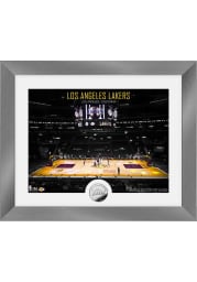 Los Angeles Lakers Art Deco Silver Coin Photo Plaque