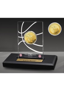 Kansas Jayhawks Basketball 5-Time National Champions Acrylic Display Gold Collectible Coin