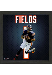 Chicago Bears Justin Fields Rookie Impact Jersey Picture Frame