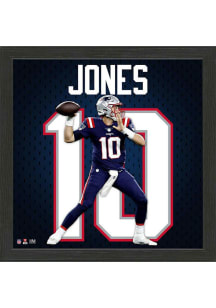 New England Patriots Mac Jones Rookie Impact Jersey Picture Frame