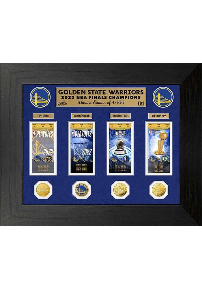 Golden State Warriors 2022 NBA Finals Champions Banner Bronze Coin
