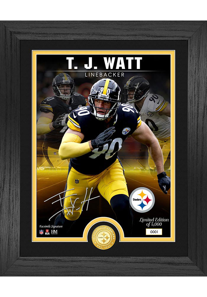 T.J. Watt Pittsburgh Steelers Fanatics Authentic 16 x 20 Photo Print -  Designed & Signed by Artist Brian Konnick - Limited Edition 25