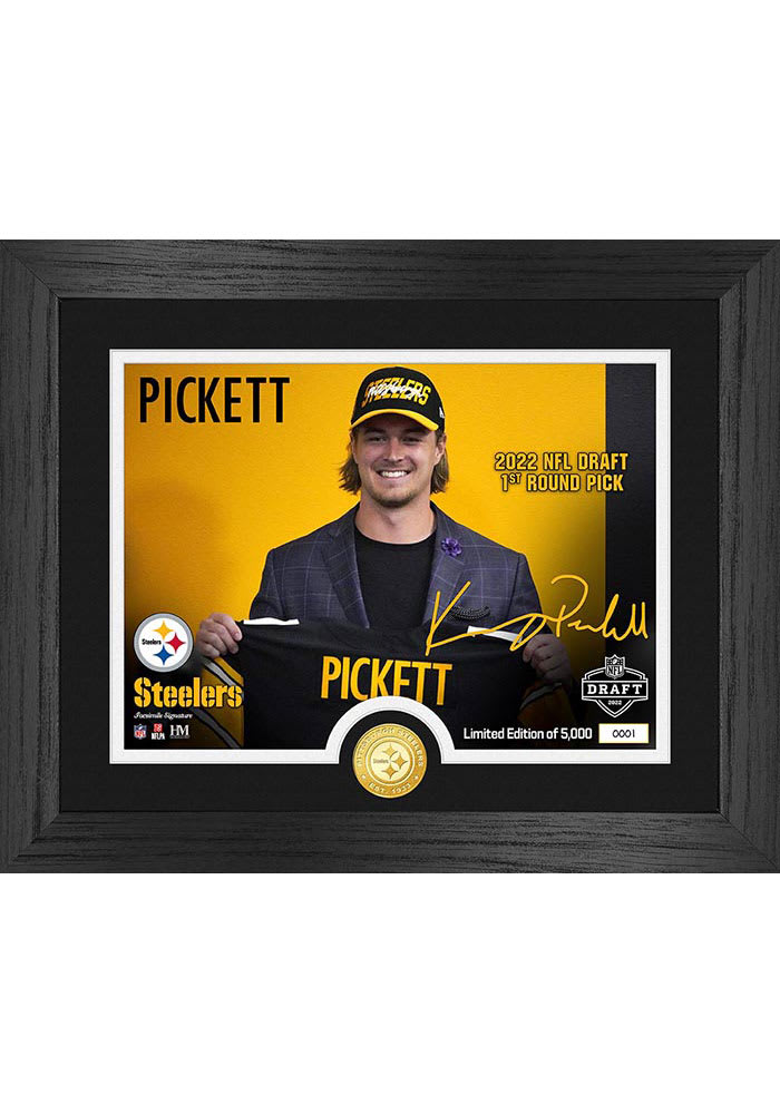 Pittsburgh Steelers Kenny Pickett 1st Round Draft Pick Photo Plaque