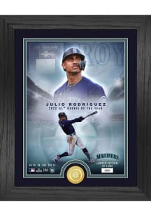Seattle Mariners 2022 Rookie of the Year Julio Rodriguez Bronze Coin Plaque