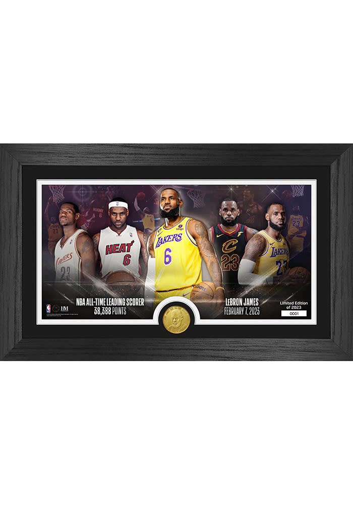 Los Angeles Lakers YELLOW Lebron James All-Time Scoring Record