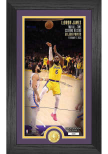 Los Angeles Lakers Lebron James All-Time Scoring Record Game Picture Frame