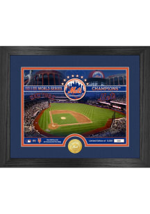 New York Mets Stadium Photo and Coin Plaque