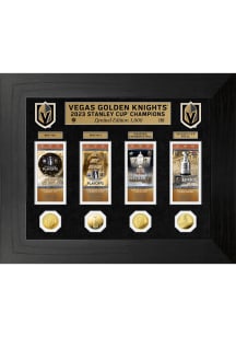 Vegas Golden Knights 2023 Stanley Cup Champs Deluxe Ticket Plaque