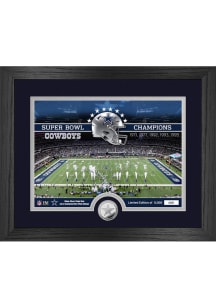 Dallas Cowboys Stadium Silver Coin and Photo Plaque
