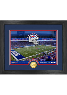 Buffalo Bills Stadium Silver Coin and Photo Plaque