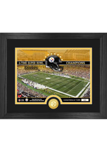 Pittsburgh Steelers Stadium Silver Coin and Photo Plaque