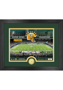 Green Bay Packers Stadium Silver Coin and Photo Plaque