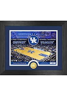 Kentucky Wildcats 13x26 Bronze Coin Court Picture Frame - Blue