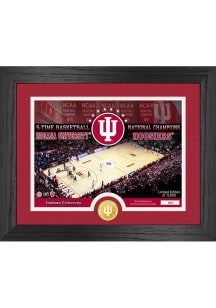 Red Indiana Hoosiers 13X16 Bronze Coin Court Picture Frame