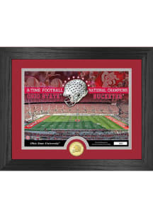 Red Ohio State Buckeyes Stadium PM Plaque