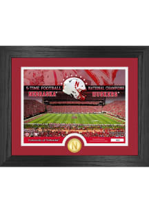 Red Nebraska Cornhuskers Stadium PM Plaque