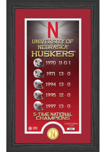 Red Nebraska Cornhuskers Legacy Plaque