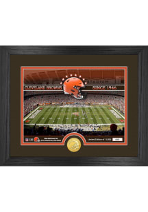 Cleveland Browns Stadium Silver Coin and Photo Plaque