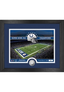 Indianapolis Colts Stadium Silver Coin and Photo Plaque
