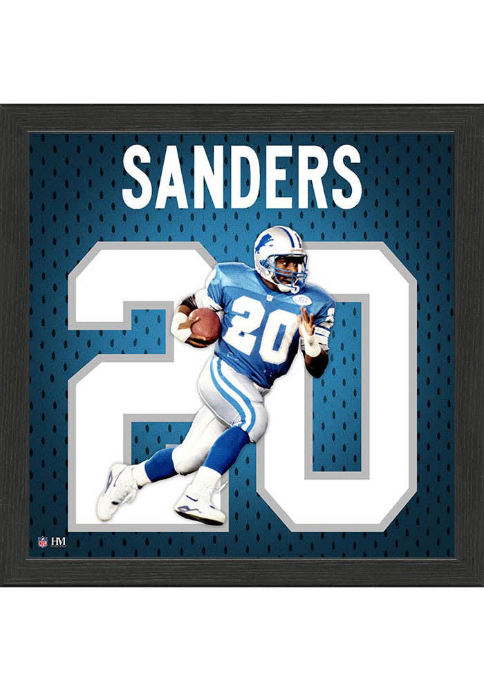 Highland Mint Barry Sanders Detroit Lions 13 x 13 Impact Jersey Frame