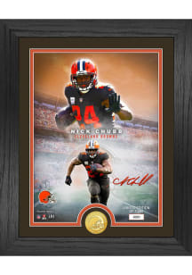 Nick Chubb Cleveland Browns Legends Bronze Coin and Photo Plaque