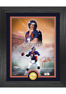 John Elway Denver Broncos Legends Bronze Coin and Photo Plaque