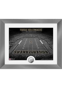 Silver Purdue Boilermakers Art Deco Stadium Coin Photo Mint Plaque