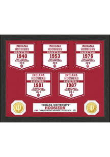 Black Indiana Hoosiers National Champions Banner Collection Plaque