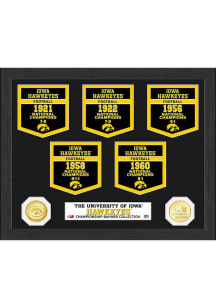 Black Iowa Hawkeyes National Champions Banner Collection Plaque