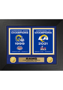 Los Angeles Rams Deluxe Super Bowl Champion Banner Collection Plaque