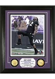 Ray Lewis Baltimore Ravens Hall of Fame Induction Bronze Coin Photo Plaque