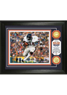 Walter Payton Chicago Bears Hall of Fame Induction Bronze Coin Photo Plaque