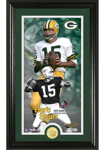 Bart Starr Green Bay Packers Hall of Fame Induction Bronze Coin Photo Plaque