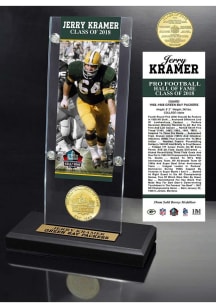 Green Bay Packers Hall of Fame Ticket and Bronze Coin Green Desk Accessory