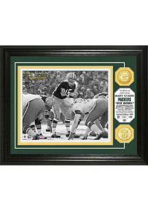 Bart Starr Green Bay Packers Ice Bowl Bronze Coin Photo Plaque