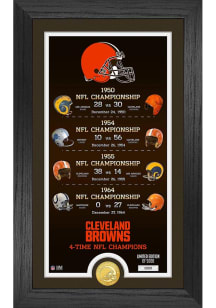 Cleveland Browns Legacy Bronze Coin Plaque