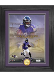 Lamar Jackson Baltimore Ravens NFL Legend Bronze Coin and Photo Plaque