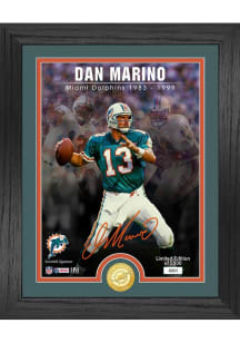 Dan Marino Miami Dolphins Signature Series Bronze Coin Photo Plaque