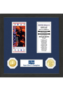 Baltimore Colts Super Bowl Champion Ticket Collection Plaque