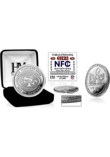 San Francisco 49ers 2023 NFC Champions Silver Collectible Coin