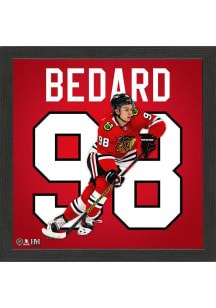 Connor Bedard Chicago Blackhawks Impact Jersey Plaque
