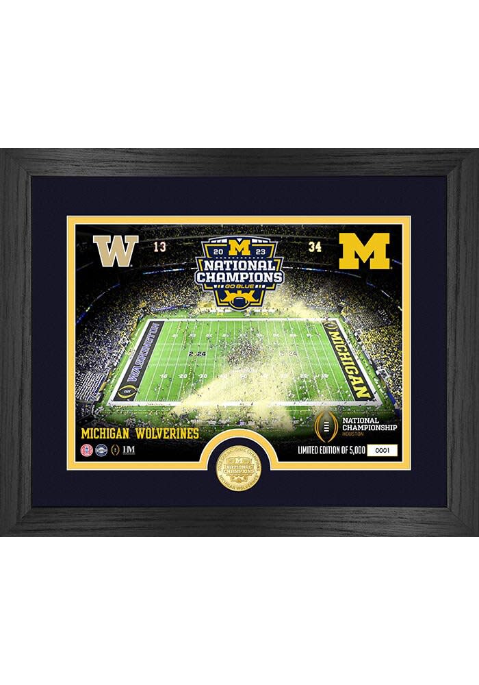 Michigan Wolverines 2023 CFP National Champions Plaque