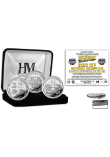 Michigan Wolverines 2023 CFP National Champion Silver Set Collectible Coin