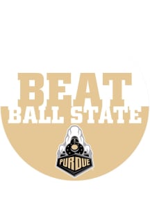 Black Purdue Boilermakers BEAT Ball State 3&quot; Button
